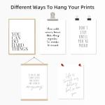 Inspiring Motivational Quotes Canvas Art Set of 6