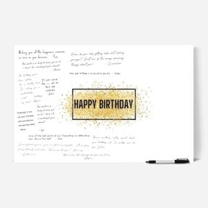 Birthday Party Guest Book and Decoration Poster