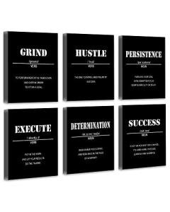 Inspirational Wall Art Set - Motivational Canvas Prints