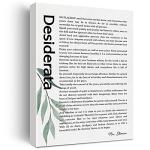 Desiderata Motivational Canvas Wall Art Print