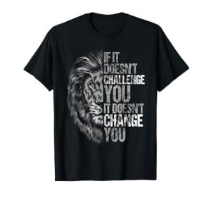Lion Mindset Fitness Motivational Quotes T-Shirt