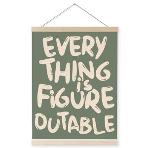 Everything is Figureoutable Motivational Wall Art