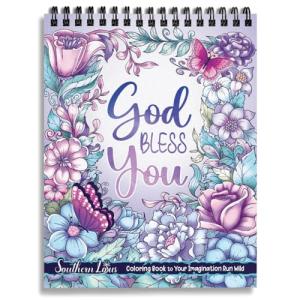 Inspirational Bible Quotes Spiral Coloring Book