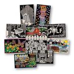 Motivational Velvet Art Posters Set for Adults