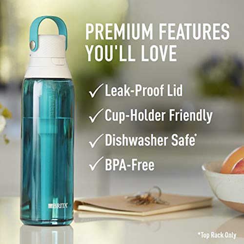 Brita Filtered Water Bottle, Sea Glass, 26 oz