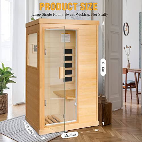 Vater Low-EMF Infrared Home Sauna Spa 800W
