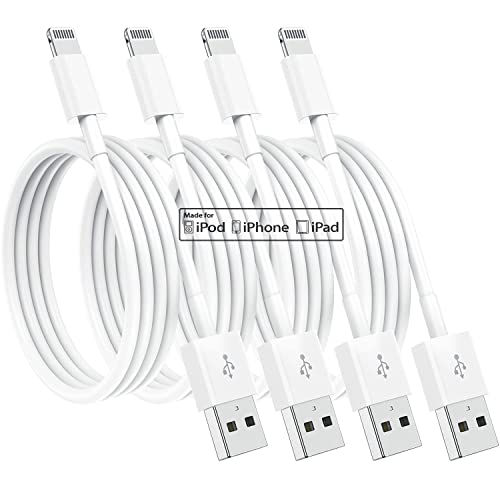 Apple MFi Lightning to USB Charger Cable (4 Pack)