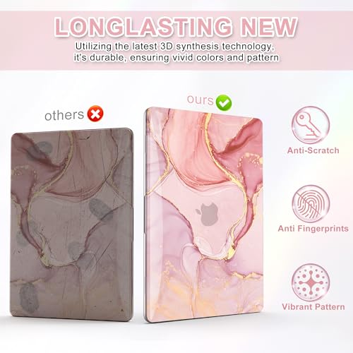 Pink Marble MacBook Air 13" Case with Accessories