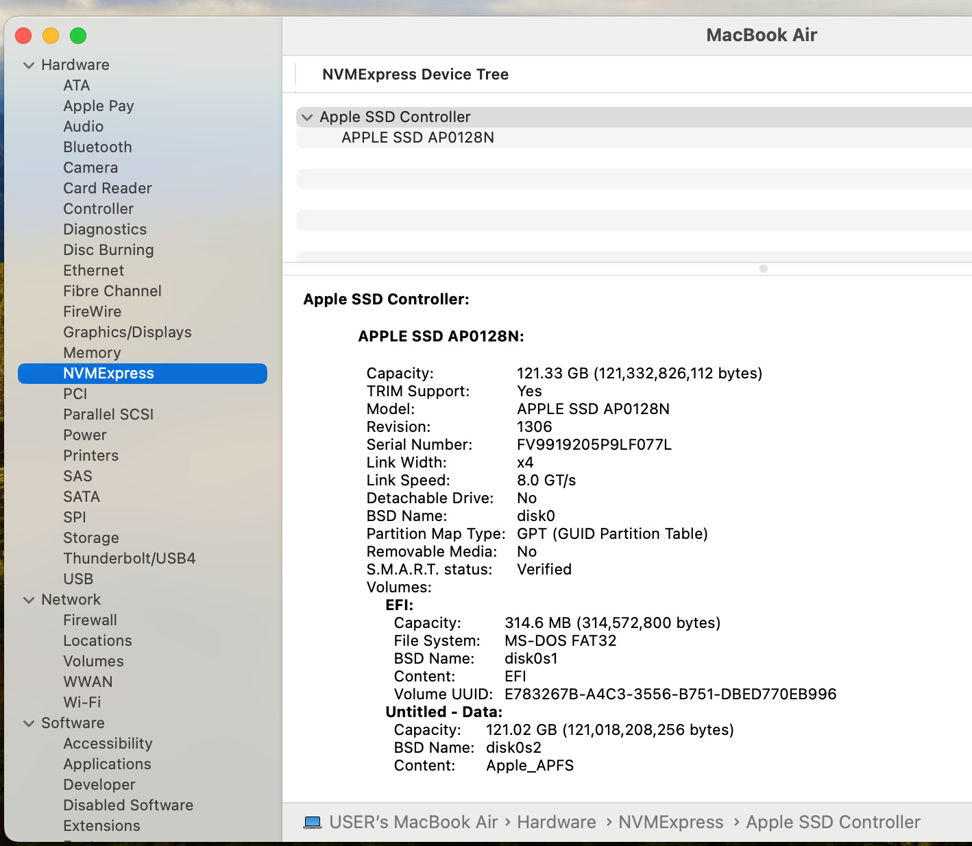 Apple MacBook Air 13" 1.6GHz i5, 8GB, Gray