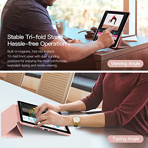 Slim Rose Gold iPad 10.2 Case with Stand