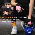 Fingerless Workout Gloves for Weightlifting and Training