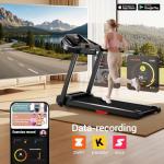 Cursor Fitness Folding Treadmill with Pulse Sensor, 2.5HP