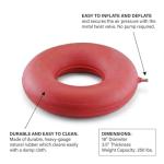 NOVA Inflatable Red Donut Pillow - 18 Inch