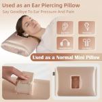 Champagne Mini Donut Pillow for Ear Piercing
