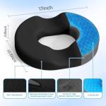 CushZone Cooling Gel Donut Pillow for Pain Relief