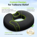 AUVON Donut Pillow for Tailbone and Hemorrhoid Relief