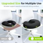 AUVON Donut Pillow for Tailbone and Hemorrhoid Relief