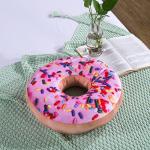 Pink Donut Throw Pillow - 14 Inch Set of 2