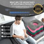 Inflatable Donut Pillow for Tailbone Pain Relief