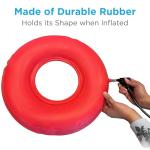 NOVA Inflatable Red Donut Pillow - 18 Inch