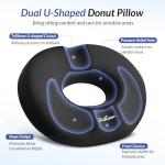 ZIKEE Dual U-Shaped Donut Pillow for Pain Relief