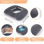 Adjustable Inflatable Donut Pillow for Tailbone Relief