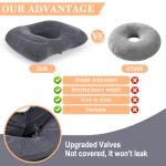 Adjustable Inflatable Donut Pillow for Tailbone Relief