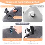 Adjustable Inflatable Donut Pillow for Tailbone Relief