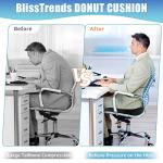 BlissTrends Donut Pillow for Tailbone Pain Relief