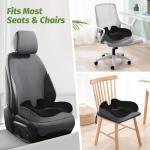 Comfort Donut Pillow for Tailbone Relief - Black/Gray