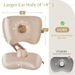 Ear Piercing Donut Pillow with Foam Plug