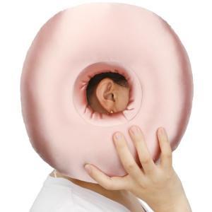 Silky Satin Donut Pillow for Ear Pain Relief