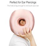 Silky Satin Donut Pillow for Ear Pain Relief