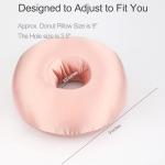 Silky Satin Donut Pillow for Ear Pain Relief