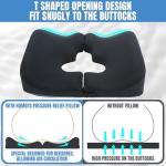 HOMBYS Memory Foam Donut Pillow for Pressure Relief