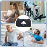 HOMBYS Memory Foam Donut Pillow for Pressure Relief