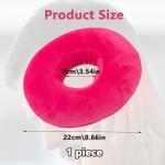 Soft Donut Pillow for Ear Pain Relief (Pink)