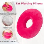 Soft Donut Pillow for Ear Pain Relief (Pink)