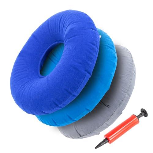 3 Pack Inflatable Donut Pillows for Comfort