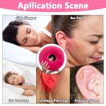 Soft Donut Pillow for Ear Pain Relief (Pink)