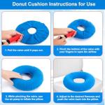 3 Pack Inflatable Donut Pillows for Comfort