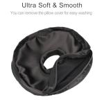 Washable Satin Donut Pillow Cover for Ear Relief