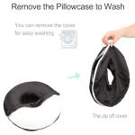 Washable Satin Donut Pillow Cover for Ear Relief