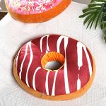 Cute Chocolate Donut Plush Throw Pillow - 3 Pack