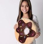 Chocolate Sprinkles Donut Plush Throw Pillow 14