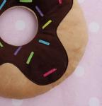 Chocolate Sprinkles Donut Plush Throw Pillow 14