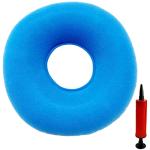 Light Blue Inflatable Donut Pillow for Comfort