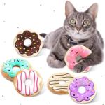 6 Pack Donut Catnip Toys for Kittens