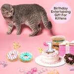 6 Pack Donut Catnip Toys for Kittens