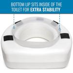 HealthSmart Comfy 5-Inch Raised Toilet Seat